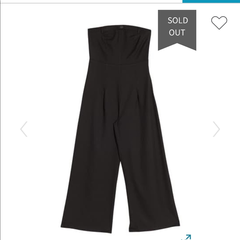 Sleeveless wide leg jumpsuit
